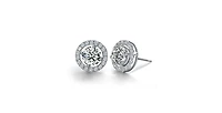 Hope Earrings- Cubic Zirconia Stud Earrings-Stud Earrings