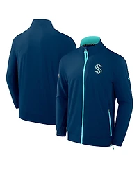 Men's Fanatics Deep Sea Blue Seattle Kraken Authentic Pro Rink Full-Zip Jacket