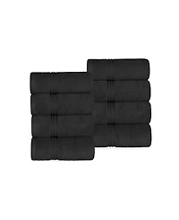 Superior Solid Quick Drying 100% Egyptian Cotton 8-Pc Hand Towel Set