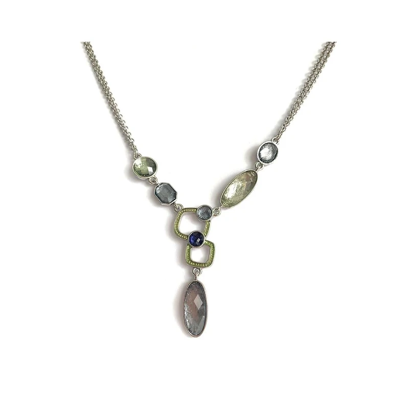 Kristin Statement Necklace With Colorful Crystal