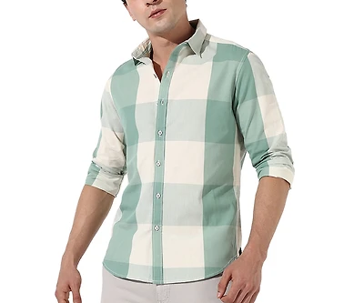 Campus Sutra Men's Cotton Buffalo Check Shirt