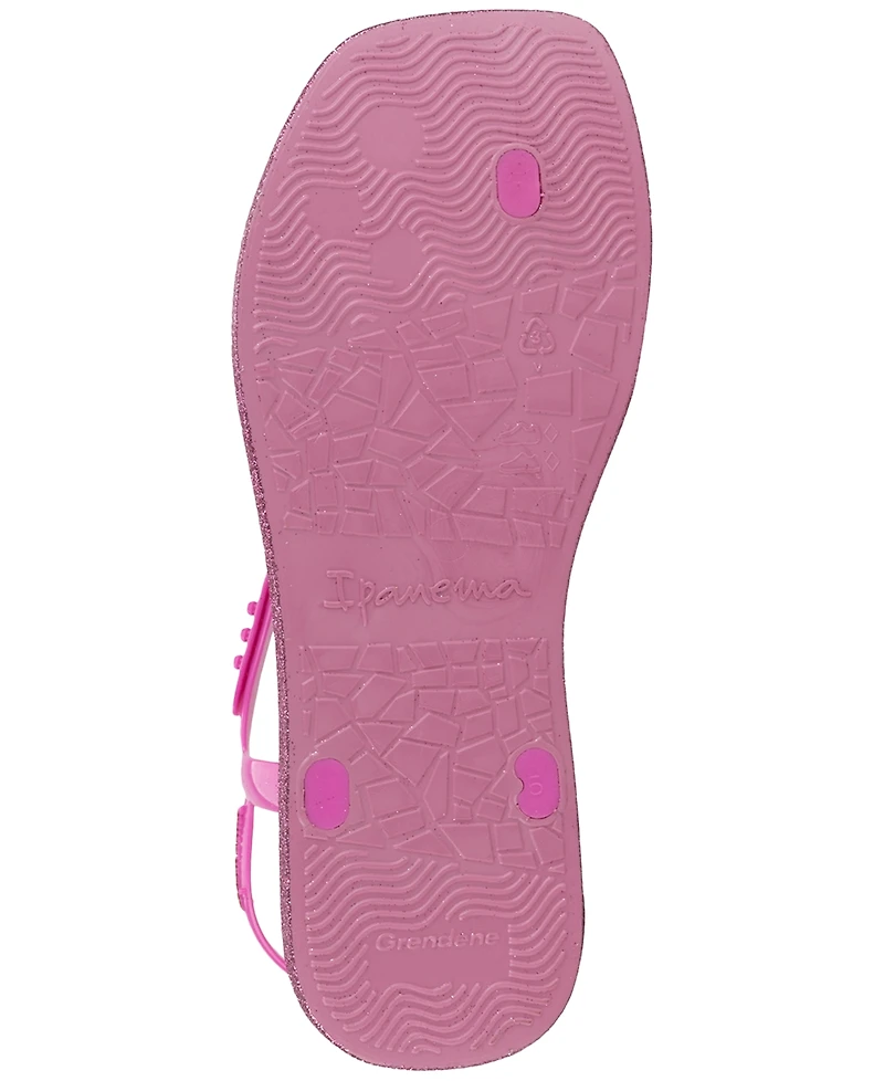 Ipanema x Shakira Class Edge Glow Slip-On Embellished T-Strap Thong Sandals