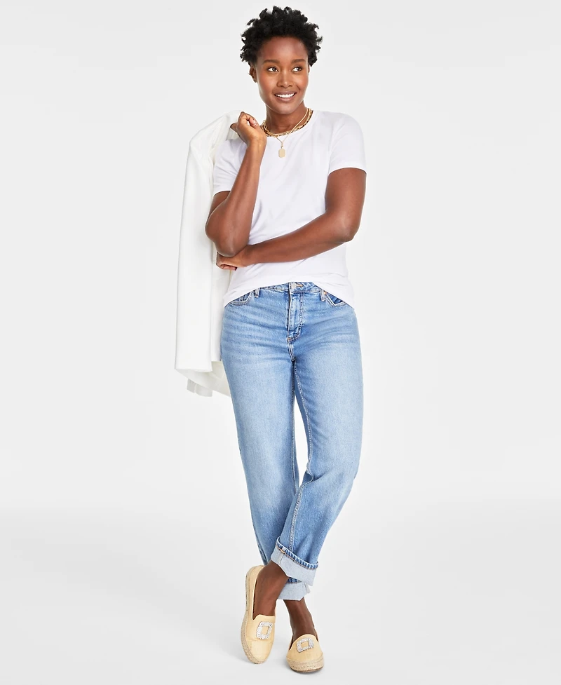 On 34th Women's Short-Sleeve Crewneck Modal T-Shirt, Created for Macy's