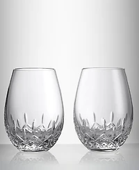 Waterford Lismore Essence Red Wine Stemless 20.5 oz, Set of 2