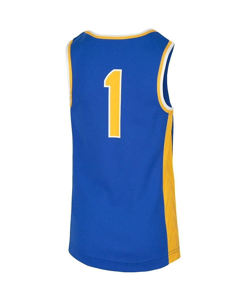 Big Boys Nike #1 Royal Pitt Panthers Replica Team Basketball Jersey