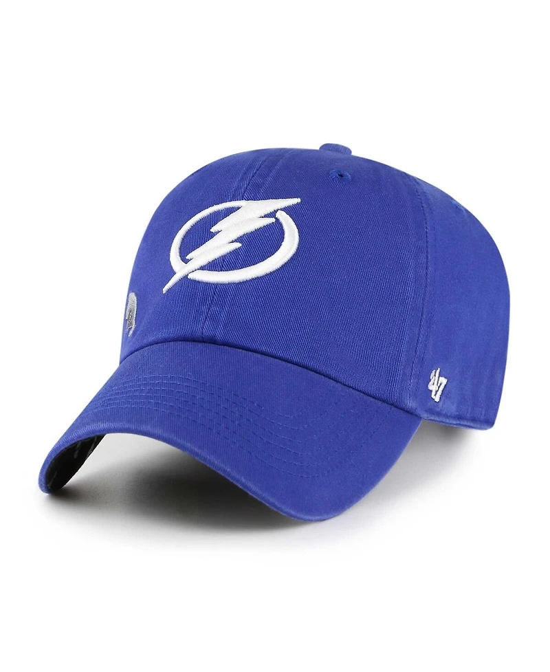 Women's '47 Brand Blue Tampa Bay Lightning Confetti Clean Up Adjustable Hat