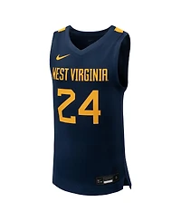 Big Boys Nike #24 Navy West Virginia Mountaineers Team Replica Basketball Jersey