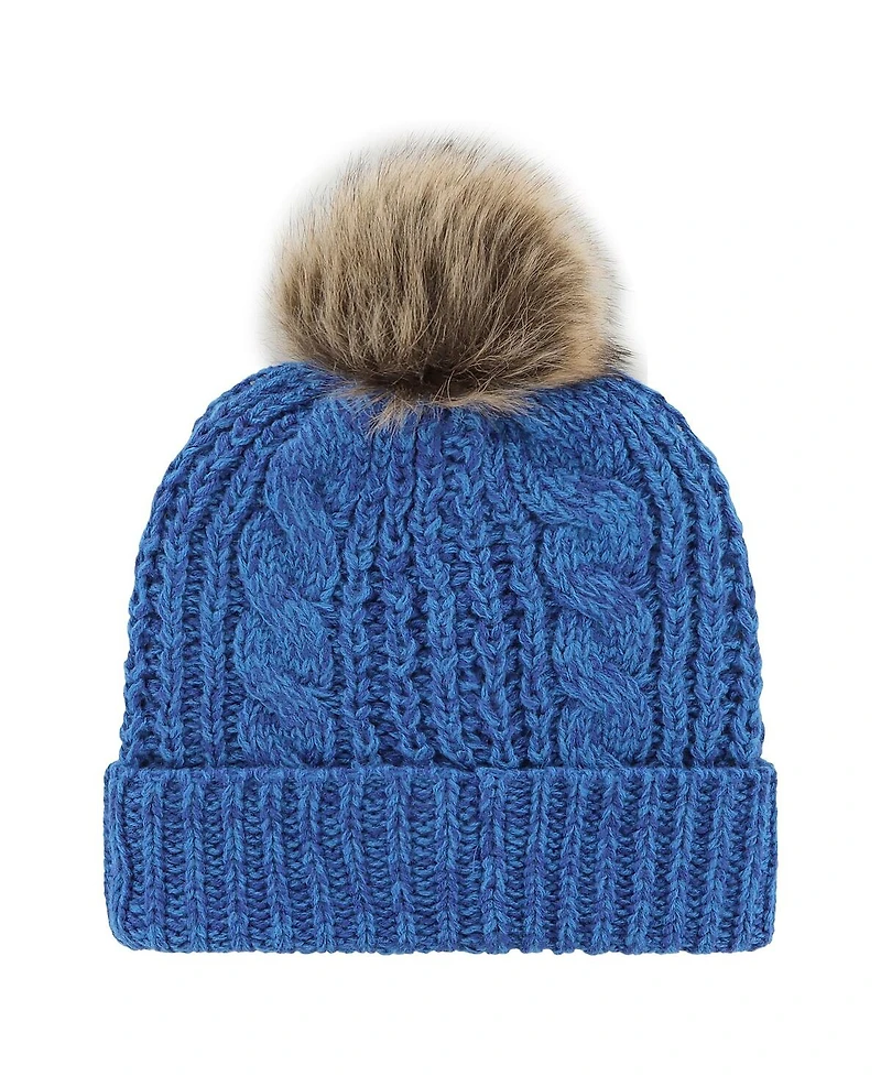 Women's '47 Brand Royal Philadelphia 76ers Meeko Cuffed Knit Hat with Pom