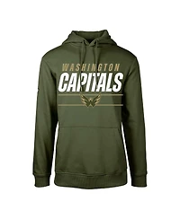 Big Boys LevelWear Olive Washington Capitals Podium Fleece Pullover Hoodie