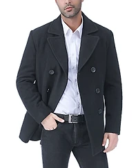 Bgsd Men Hugh Wool Blend Pea Coat - Big and Tall