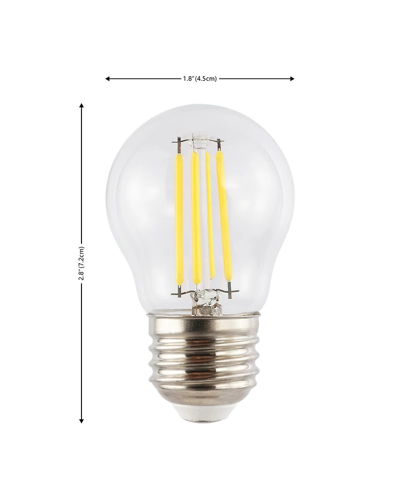 Classic Non-Dimmable G35 4-Watt Led Edison Glass Bulbs with E26 Base (Pack of 6)