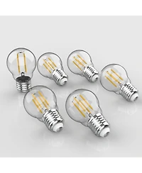 Classic Non-Dimmable G35 4-Watt Led Edison Glass Bulbs with E26 Base (Pack of 6)