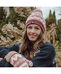 Muk Luks Women's Cuff Knit Beanie, Candy Apple, One