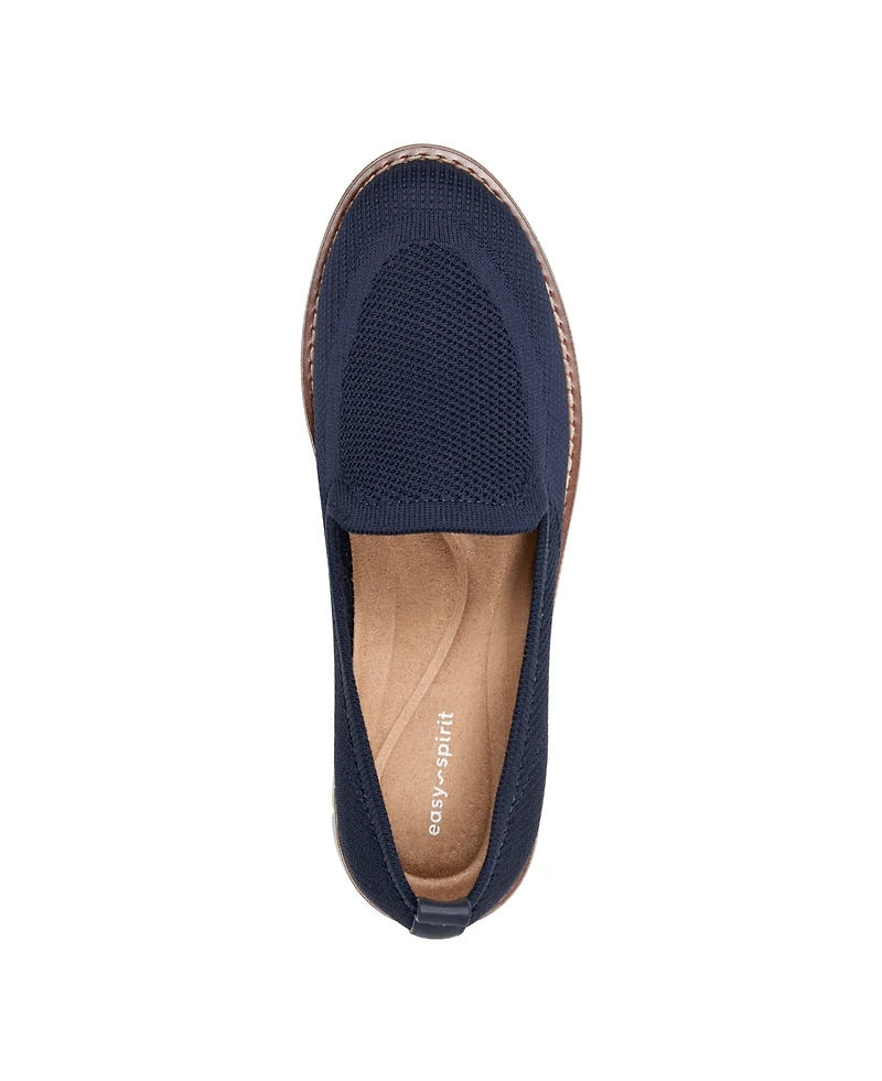 Easy Spirit Women's Valina Knit Easy-On Flat Loafers