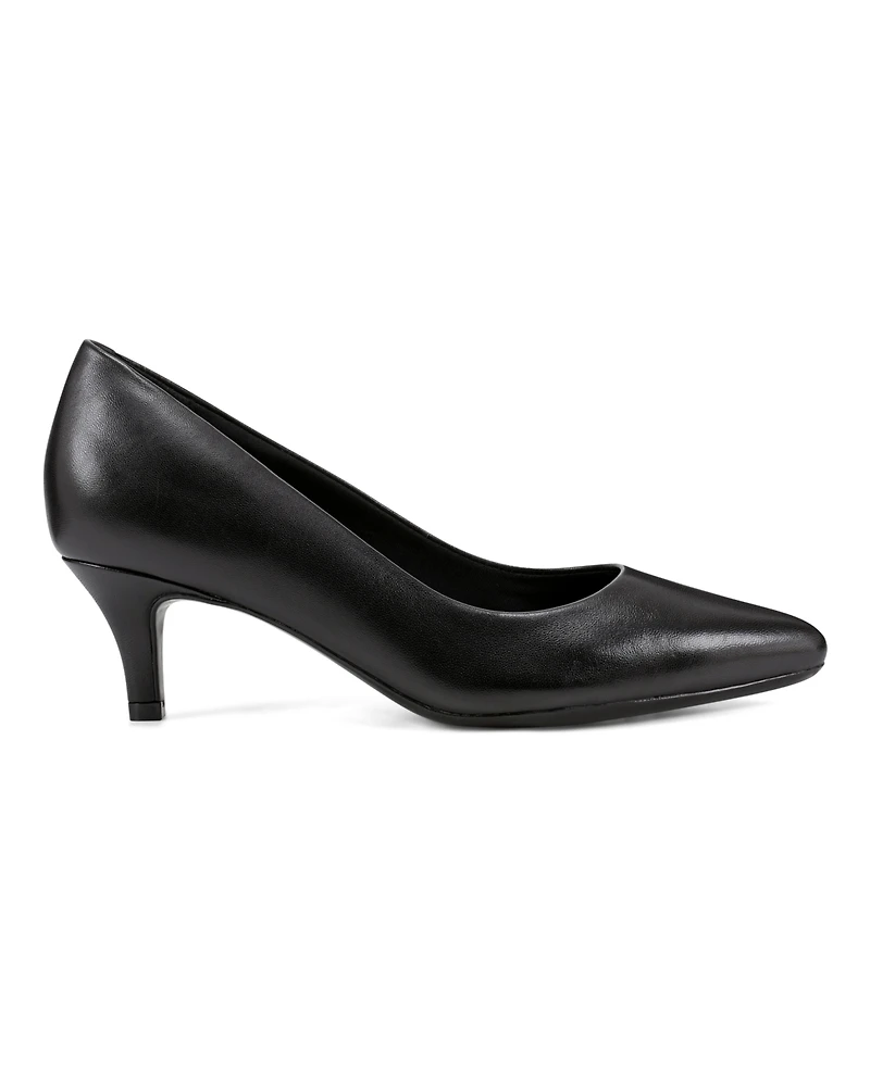 Easy Spirit Women's Lexie Slip-On Kitten Heel Dress Pumps
