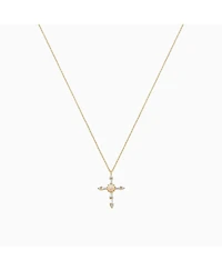 Opal Cross Necklace – Minimalist Summer Jewelry, Trending for Summer