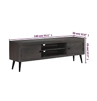 Tv Stand Solid Wood Mango 55.1"x11.8"x17.7"