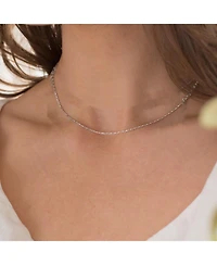 Sterling Silver 18k Gold Plated Leena Necklace, Dainty