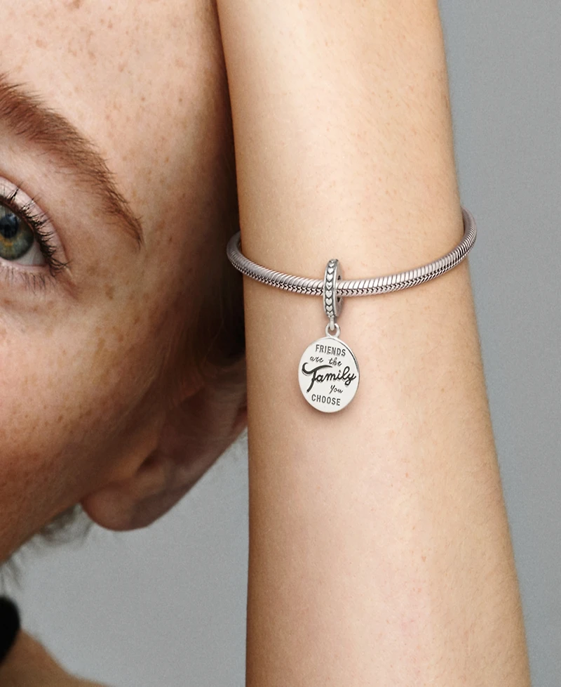 Pandora Sterling Silver Friends Are Family Dangle Charm
