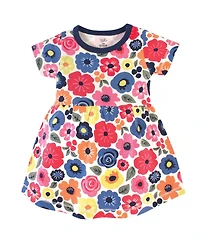 Touched by Nature Big Girls Natural Cotton Dresses Featuring Both Short Long Sleeves