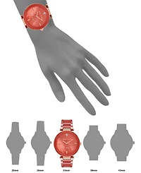 Anne Klein Women's Quartz Red Ceramic Link Watch, 33mm
