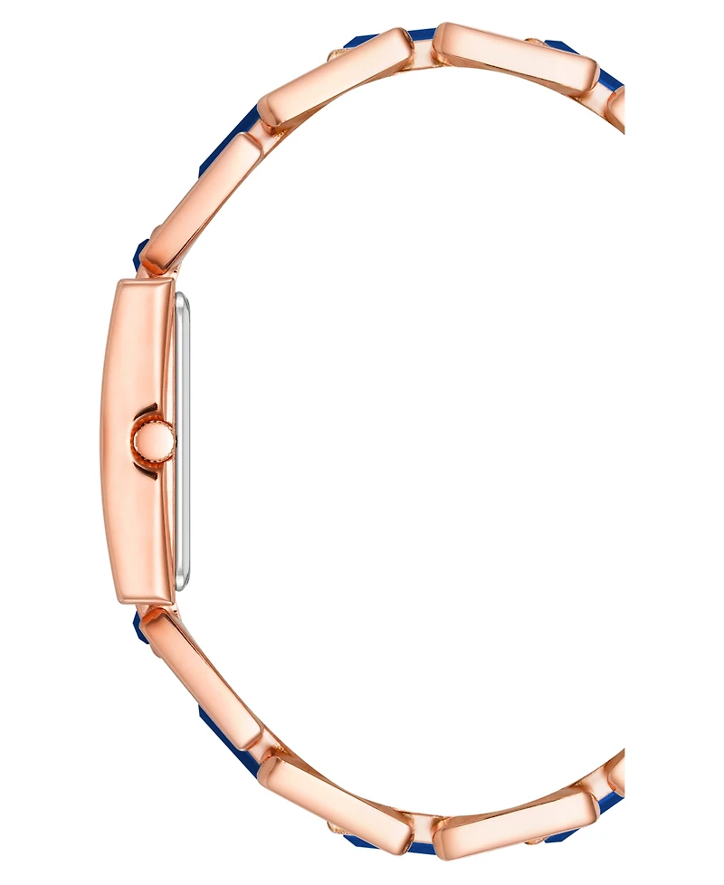 Anne Klein Women's Quartz Rose Gold-Tone Alloy and Blue Lapis Watch, 28mm