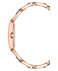 Anne Klein Women's Quartz Rose Gold-Tone Alloy and Blue Lapis Watch, 28mm