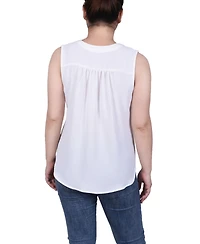 Ny Collection Women's Sleeveless Air Flow Blouse