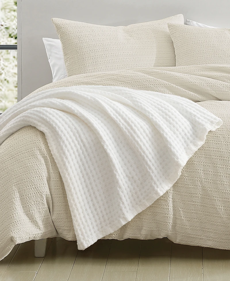 Dkny Pure Cotton Waffle Blanket, King