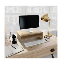 Monitor Stand Sonoma Oak 16.5"x9.4"x5.1" Engineered Wood