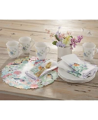 Lenox Butterfly Meadow Flutter Fabric Napkins, Set of 4