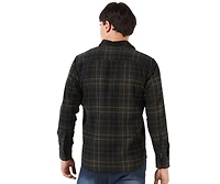 Campus Sutra Men's Dark Green Checkered Regular Fit Casual Shirt