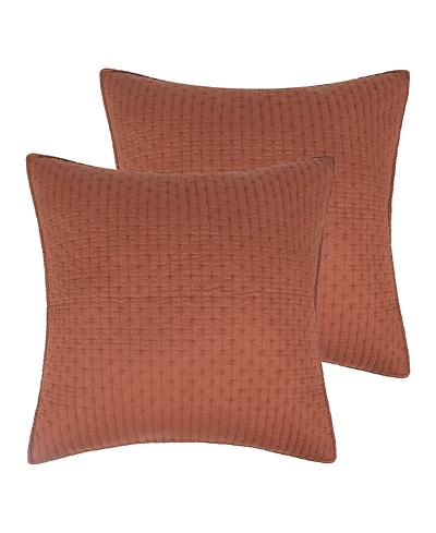 Levtex Cross Stitch Stitching 2-Pc. Sham Set, European