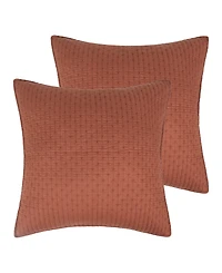 Levtex Cross Stitch Stitching 2-Pc. Sham Set, European
