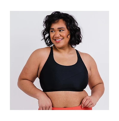 Calypsa Plus Racerback Swim Bra with Removable Cups