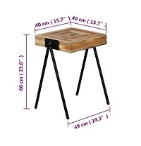 Side Table Solid Reclaimed Teak