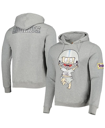 Men's and Women's Freeze Max Heather Gray Rugrats Tommy Football Pullover Hoodie
