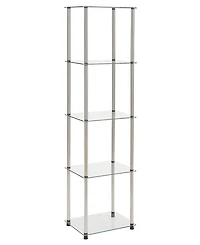 Convenience Concepts 15.75" Glass Designs2Go Classic 5 Tier Tower