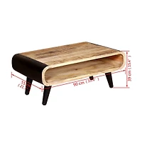Coffee Table Rough Mango Wood 35.4"x21.7"x15.4"