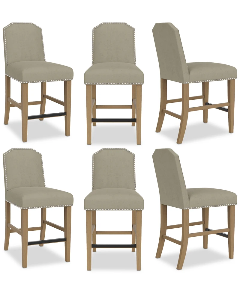 Hinsen 6pc Counter Height Chair Set