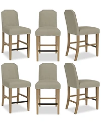 Hinsen 6pc Counter Height Chair Set