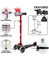Crazy Skates Trolls Kick Scooter For Kids By Featuring Poppy Or Barb From The World Tour Movie (Size: One Size)