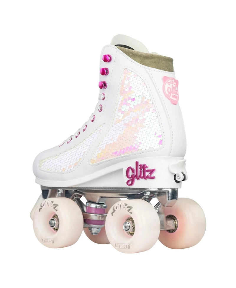 Crazy Skates Glitz Adjustable Roller For Women And Girls - To Fit 4 Sizes