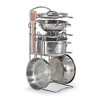 Melissa and Doug Kids' 8-Piece Pots & Pans Play Set