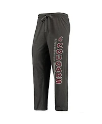 Men's Concepts Sport Heathered Charcoal, Crimson Distressed Washington State Cougars Meter T-shirt and Pants Sleep Set