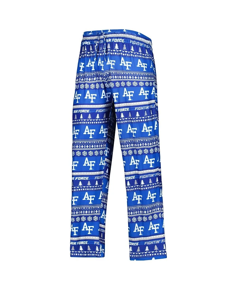 Men's Concepts Sport Royal Air Force Falcons Swivel Long Sleeve T-shirt and Pants Sleep Set