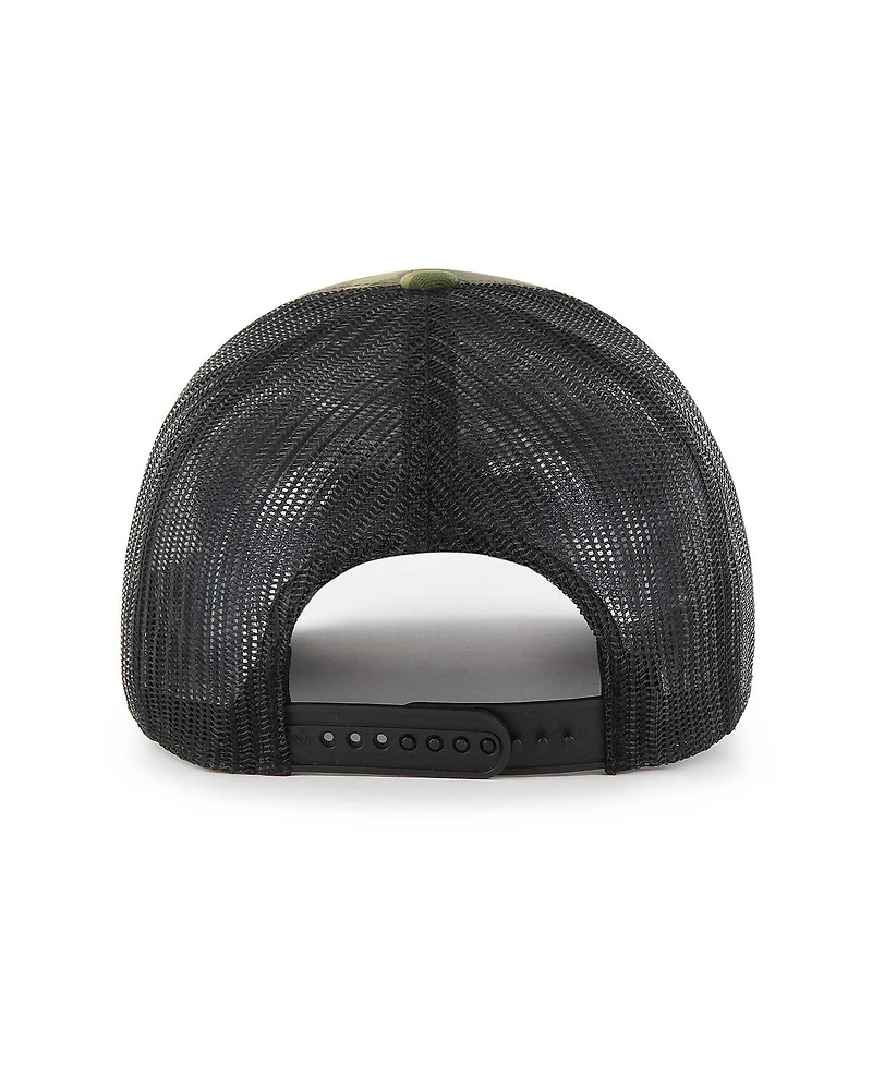 Men's '47 Brand Camo, Black Pittsburgh Penguins Trucker Snapback Hat