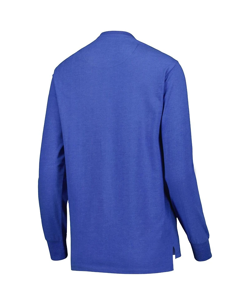 Women's Pressbox Royal Kentucky Wildcats Two-Hit Canyon Long Sleeve T-shirt
