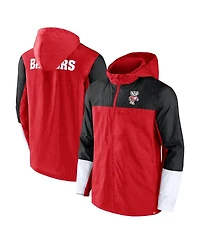 Men's Fanatics Red, Black Wisconsin Badgers Game Day Ready Full-Zip Jacket
