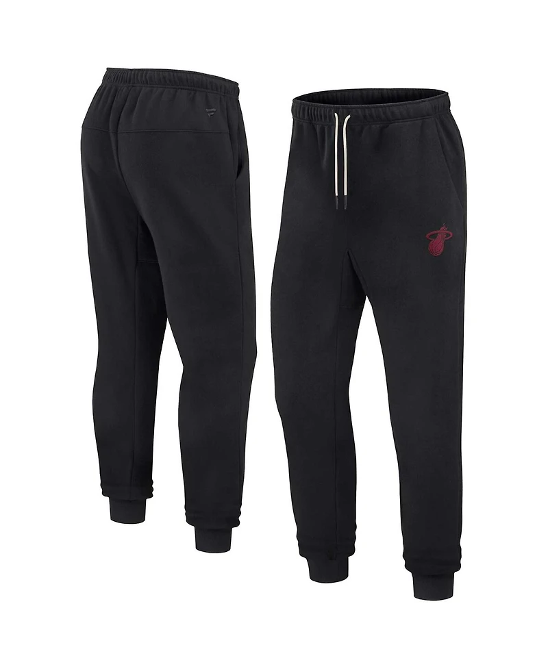 Men's and Women's Fanatics Signature Black Miami Heat Super Soft Fleece Jogger